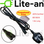 UK 3Pin Plug Power Cable For Sony GTK-XB7 Audio System Fig 8 Mains Power Cable