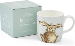 Portmeirion Home & Gifts Wrendale Brained (Hare) Single Mug, Bone China, Multi-