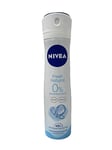 Nivea Spray Fresh Natural Déodorant 0% Aluminium – 6 Boîtes x 150 ml – Total : 900 ml