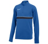 NIKE Unisex Kids Dri-fit Academy Training Sweatshirt, Royal Blue/White/Obsidian/White, XS UK