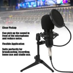 Condenser Microphone 3.5mm Plug With Adjustable Tripod Set Kit For Broadcast GF0