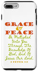 iPhone 7 Plus/8 Plus Grace and Peace King James KJV Bible Verse, 2 Peter 1:2 Case