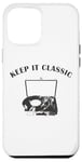 iPhone 14 Pro Max Keep it Classic – Vintage Record Player Vinyl Graphic Retro Case