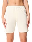 Bellivalini Femme Pantalon Court Shorts de Soie de Viscose BLV50-269 (Crème, S)