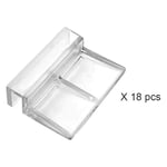 18 pièces Clips pour Couvercle d'aquarium Pince Aquarium Support de réservoir d'aquarium Aquarium Acrylique Clips de Support de Clip de Couvercle