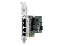 Hpe I350-T4 - Nätverksadapter - Pcie 2.0 X4 - Gigabit Ethernet X 4 - För Proliant Dl20 Gen10, Dl325 Gen10, Dl360 Gen10, Dl380 Gen10, Ml30 Gen10, Xl220n Gen10