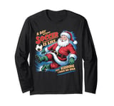 Santa Soccer Humor Christmas 2024 Soccer Fan Long Sleeve T-Shirt