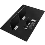 Mydours 140x70cm Tapis de Bureau en Cuir, Grand Tapis de Souris, Buvard de Bureau en Cuir PU Imperméable, Tapis de Bureau Pour Ordinateur Portable Pour le Bureau et la Maiso (Noir)