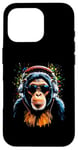 iPhone 16 Pro Funky DJ Monkey with Shades and Headphones Case