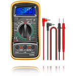 Laoa - Digital Multimeter Voltmeter - Multimètre Numérique - Voltmètre avec Double Fusibles - Multimètre Portable avec Affichage lcd Tension