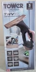 Tower TWV10 Cordless Window Cleaner with Rechargeable Battery, 150 ml Water tank