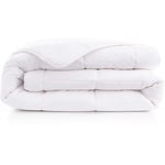 Abeil Premium Couette Prestige Quallofil Allerban Chaude Coton 240 x 260 cm, fabriquée en France, Blanc