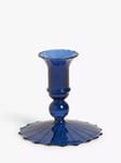 John Lewis Glass Short Bobbin Candlestick Holder