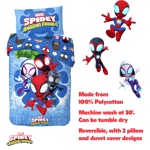 Disney Marvel Spidey and His Amazing Friends Single Duvet Design Bedding Set