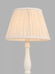 John Lewis Soft Pleat Lampshade, Natural, 25cm