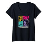 Womens Monster High - Cleo de Nile Lagoona Draculaura Clawdeen Wolf V-Neck T-Shirt