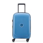 DELSEY PARIS - Belmont Plus - Valise Cabine Rigide Matière Recyclée et Recyclable 55x35x25 cm - 34 L - S - Bleu Zinc