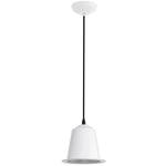 Lampe à suspension lampe de table à manger blanche lampe à suspension LED lampe de cuisine, acier blanc, 5W 400lm blanc chaud, DxH 17,5x110 cm, Eglo