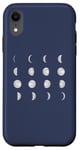 Coque pour iPhone XR 12 phases de lune astronomie ciel nocturne Meme