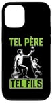 Coque pour iPhone 13 Pro Tel père tel fils accessoire tennisman tennis humour