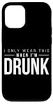 Coque pour iPhone 12/12 Pro Bière, alcool, fête et ivre