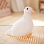 20 cm Simulering Papegoja Skata Plyschleksak Gosedjur Söta fåglar Docka Duva Kudde Leksaker för barn Flickor Presentrekvisita Heminredning 20cm white pigeon