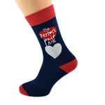 The Perfect Pair with Personalised Initials Twin Heart Socks UK 5-12 N1272