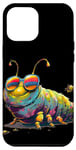 Coque pour iPhone 13 Pro Max Lunettes de soleil colorées Caterpillar Insect