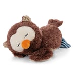 NICI Oscar Le Hibou allongé en Peluche 25 cm – Peluches Hiboux pour Filles, Garçons et Bébés – Jouet Douillet Animal Chouette pour Collectionner, Jouer et Dormir – Doudou à Câliner – Cadeau Enfant