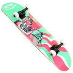 Adultes Débutants Skateboards 31x8 Pouces Pont Complet Double Kick Skate Board pour Enfants Garçons Filles Adolescents Jeunes 7 Plis Érable ABEC-7 Roulement 99A Roue Dure