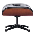 Vitra - Lounge Ottoman Körsbär/Nero 66 - Fotpallar - Charles & Ray Eames - Svart - Metall/Trä