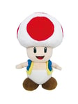 San-Ei - Super Mario - Peluche Toad - Licence Nintendo - 20 cm, White