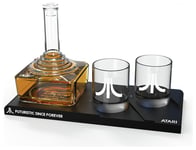 Atari CX-10 Controller Decanter And Whiskey Glasses Set