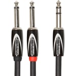 Roland 6,3 mm TRS - 2 x 6,3 mm -audiokaapeli, 1,5 m