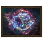 Artery8 NASA James Webb Telescope Cassiopeia A (Cas A) Composite Living Room Artwork Framed A3 Wall Art Print