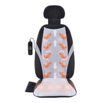 VEVOR Coussin de Siège de Massage avec 2 Groupes de Rouleaux Shiatsu Arrière