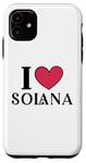 Coque pour iPhone 11 J'aime Solana