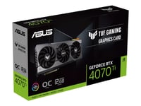 Asus Tuf Gaming Geforce Rtx 4070 Ti - Oc Edition - Grafikkort - Geforce Rtx 4070 Ti - 12 Gb Gddr6x - Pcie 4.0 - 2 X Hdmi, 3 X Displayport