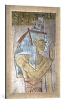 Kunst für Alle 'Image encadrée de égyptien Peinture Isis et Nephthys/ägypt. Fois., Mural Impression d'art dans Le Cadre de Haute qualité Photos Fait Main, 40 x 60 cm, Argent Raya
