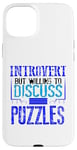 Coque pour iPhone 15 Plus Puzzle Lover Introverti discutera des puzzles Fun Puzzler