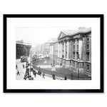 Wee Blue Coo Vintage Architectural Cityscape Trinity College Dublin Framed Wall Art Print