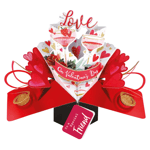 With Love To A Special Friend Valentine's Pop Up Card 3D Greeting Cards