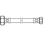 Fleksibel Slange Diaqua Dn8 Fxf 1/2"X3/8" 50Cm