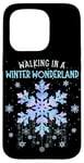 iPhone 15 Pro Walking In A Winter Wonderland Tie Dye Snowflake Christmas Case