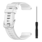 Silikonarmband för Garmin Descent G1 Garmin Fenix 7 Vit