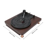 (UK Plug 100240V)Compact Record Player Ruby Turntable For 33 45 78 RPM