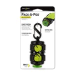 Nite Ize Pack-A-Poo Distributeur de sacs avec rouleau de recharge Noir/vert