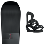 NITRO Pack snowboard Nitro Team Pro 25 + Fixations Homme Noir / Gris Rouge taille 165W 2025