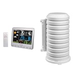 La Crosse Technology WS6826 Station météo colorée - Blanc & Coque pour article & metteur TFA Dostmann 98.1114.02, blanc, 10,2 x 9,5 x 17,5 cm