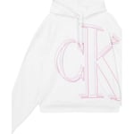 Sweat-shirt Calvin Klein Jeans  Sweat A Capuche Femme  Ref 57188 YAF Blanc